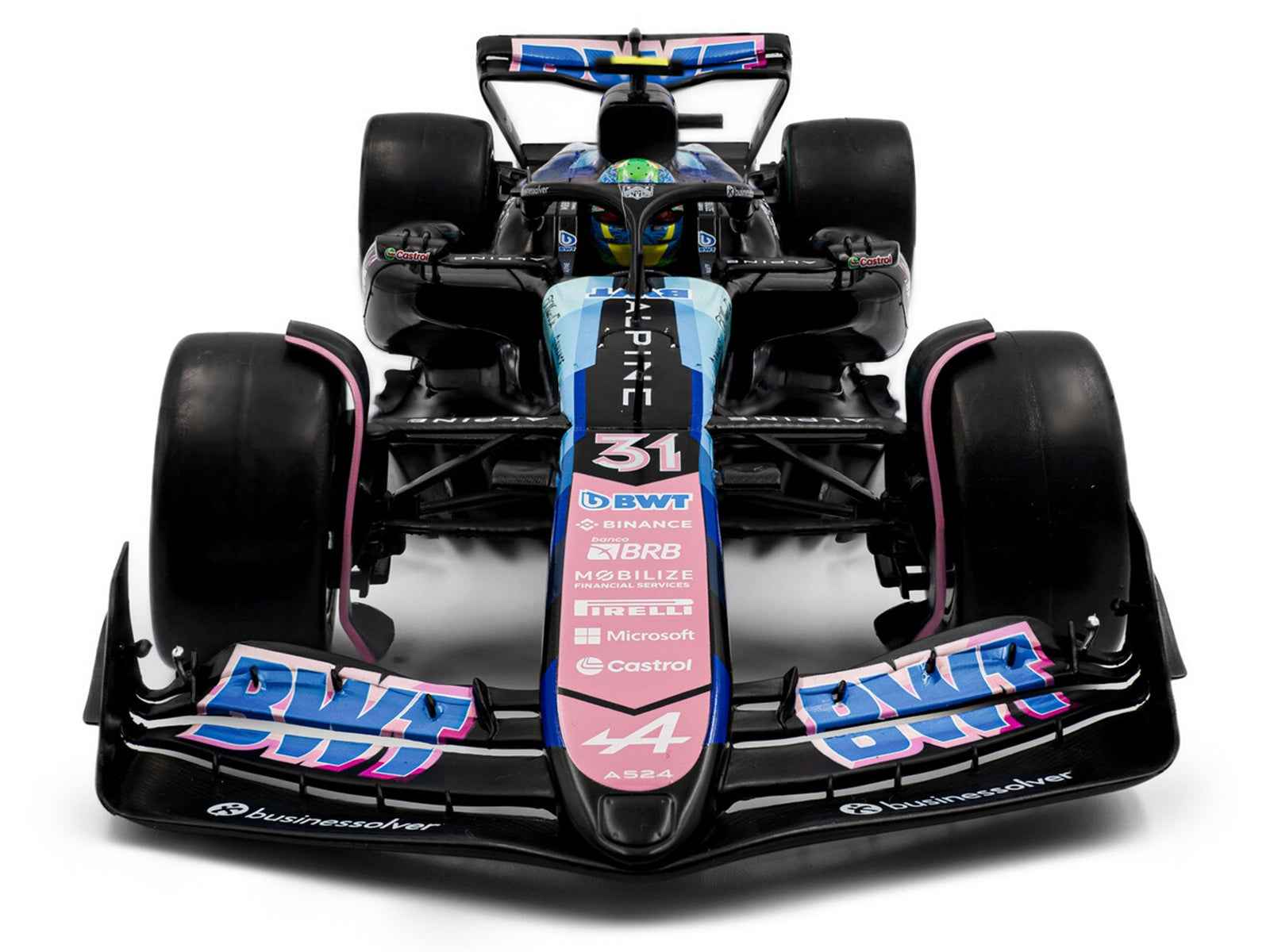 Alpine A524 #31 Esteban Ocon "BWT" 2nd Place F1 "Sao Paulo GP" (2024) "Competition" Series 1/18 Diecast Model Car by Solido