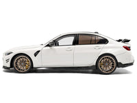 2024 BMW M3 Competition Alpine White with Carbon Top 1/18 Diecast Model Car by Solido