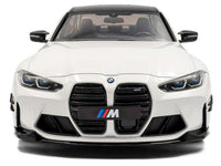 2024 BMW M3 Competition Alpine White with Carbon Top 1/18 Diecast Model Car by Solido