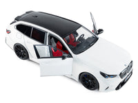 2025 BMW M5 Touring Alpine White with Black Top 1/18 Diecast Model Car by Solido