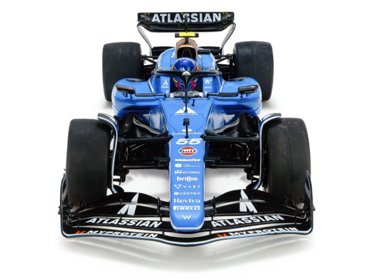 Williams FW47 #55 Carlos Sainz "Atlassian" Formula One F1 "Australian GP" (2025) "Competition" Series 1/18 Diecast Model Car by Solido