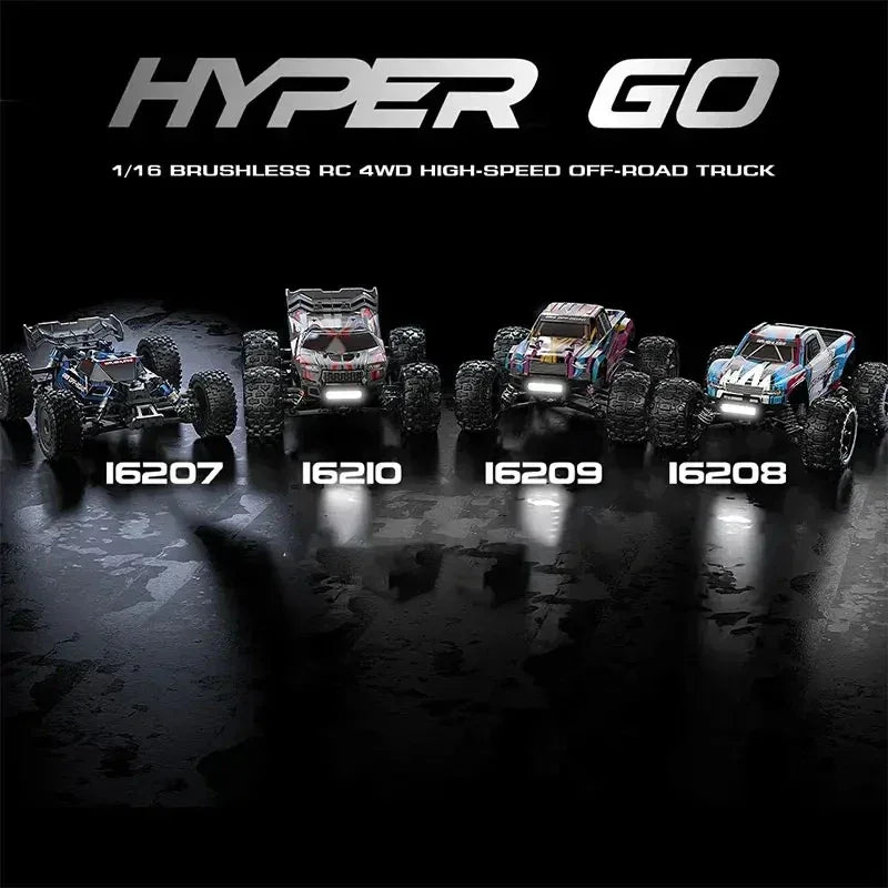 Hyper Go MJX 16209 16207 16208 16210 1/16 4WD RC Car 70KM/H Brushless RC Racing Car Remote Control Cars Off-Road Truck Toys - BIG FRENCHIES