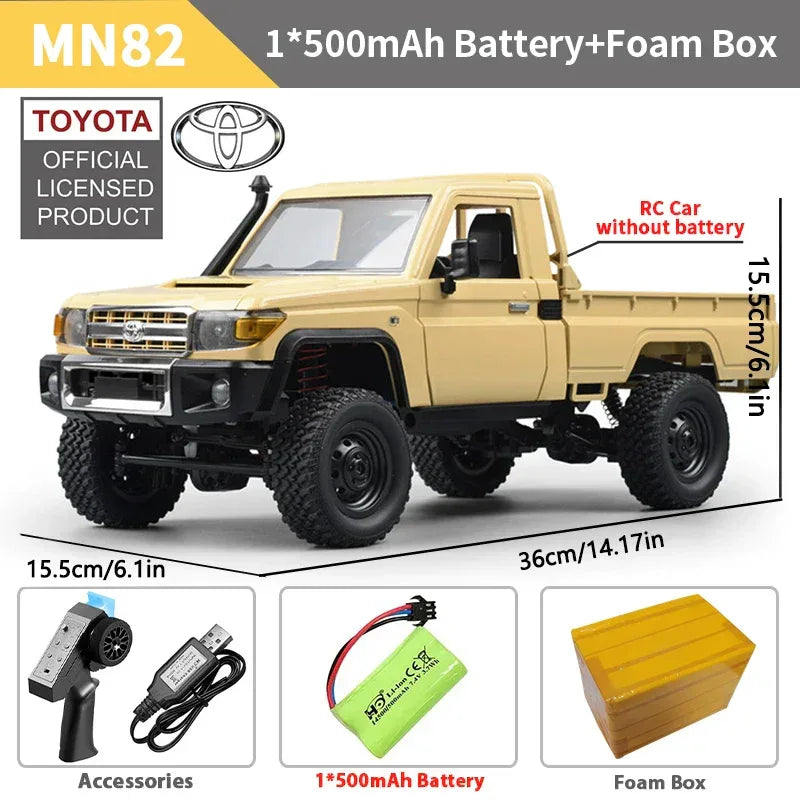ZWN MN82 MN82S 1/12 RC Pickup Truck 4WD Off-Road Climbing Toy - BIG FRENCHIES