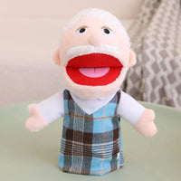 28-33cm Kids Plush Finger & Hand Puppet Popular Activity Boy Girl Role Play Bedtime Story Props Family Role Playing Toys Doll
