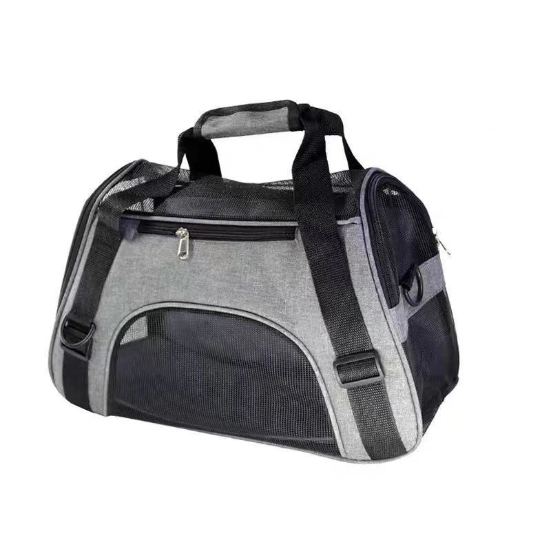 Portable Cat & Dog Carrier Bag – Foldable Breathable Travel Handbag - BIG FRENCHIES
