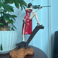 Ada Wong, Jill Valentine, Leon Scott Kennedy Figure, Resident Evil Anime Gaming Figurines 13 in