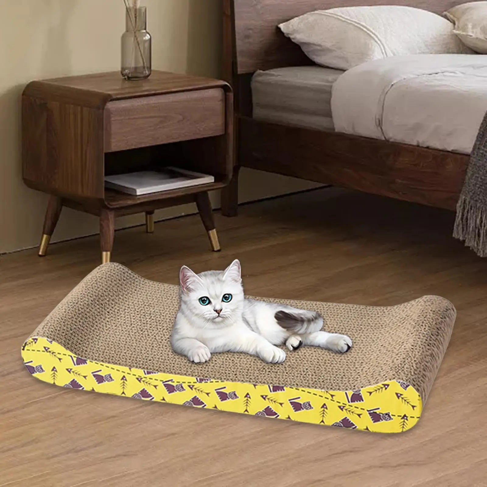 Cat Scratching Board Bed – Cardboard Scratch Pad & Nest for Cats - BIG FRENCHIES