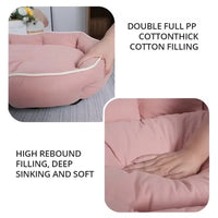 Pet Sofa Bed – Large Dog & Cat Sleeping House | Winter Warm Cushion Mat for Big Pets - BIG FRENCHIES