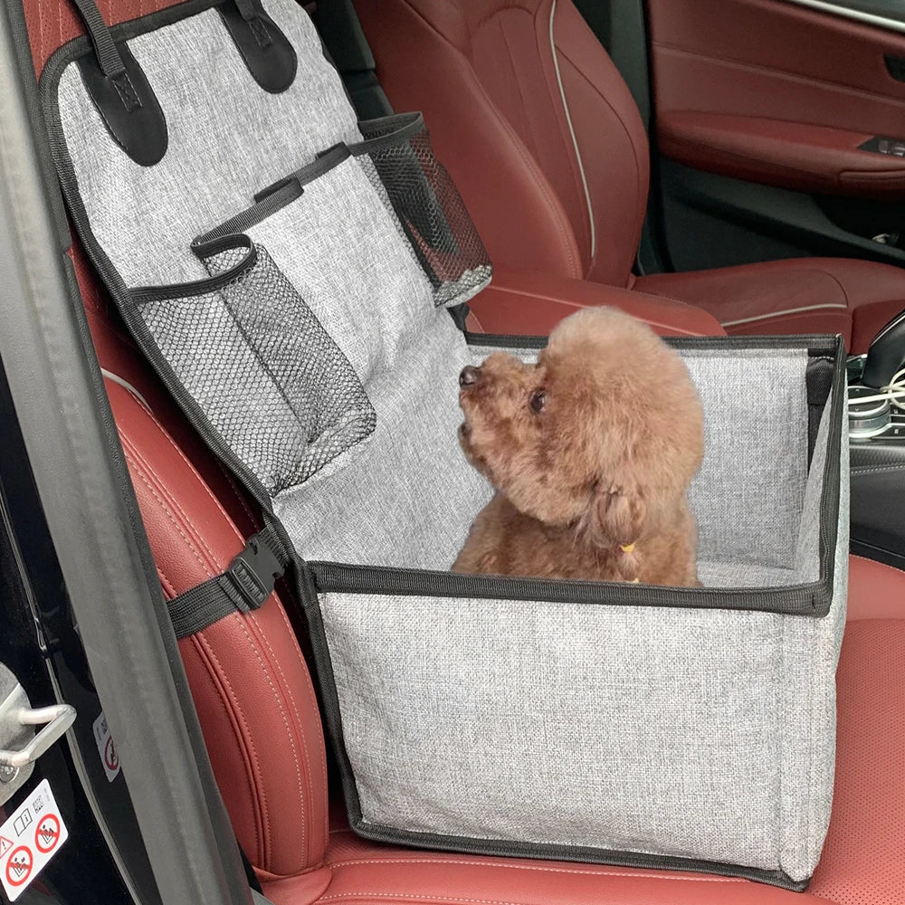 Dog Car Booster Seat – Front Seat Pet Carrier - BIG FRENCHIES