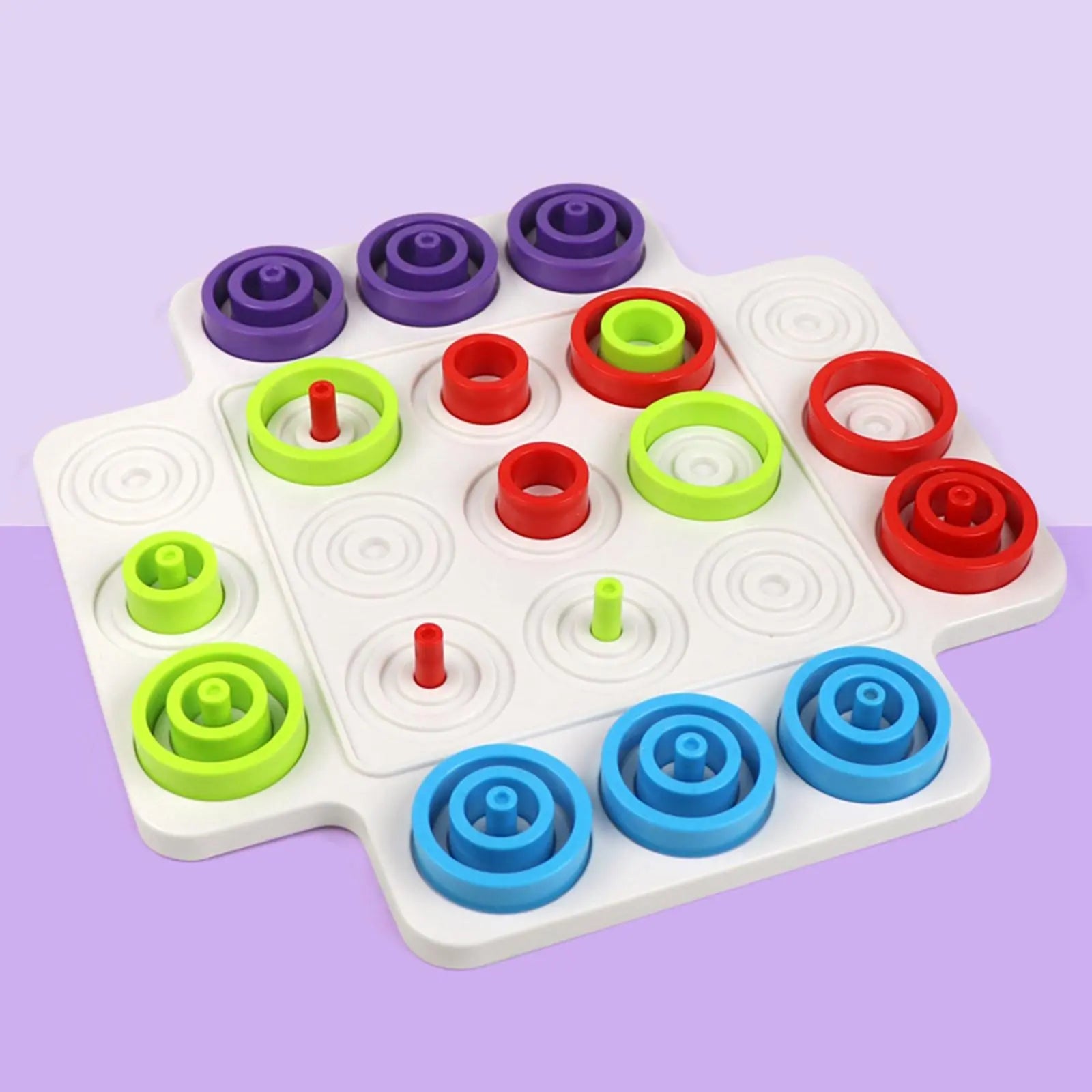 MEACAOFG Children Rings Chess  Montessori Logical Thinking Training Board Games