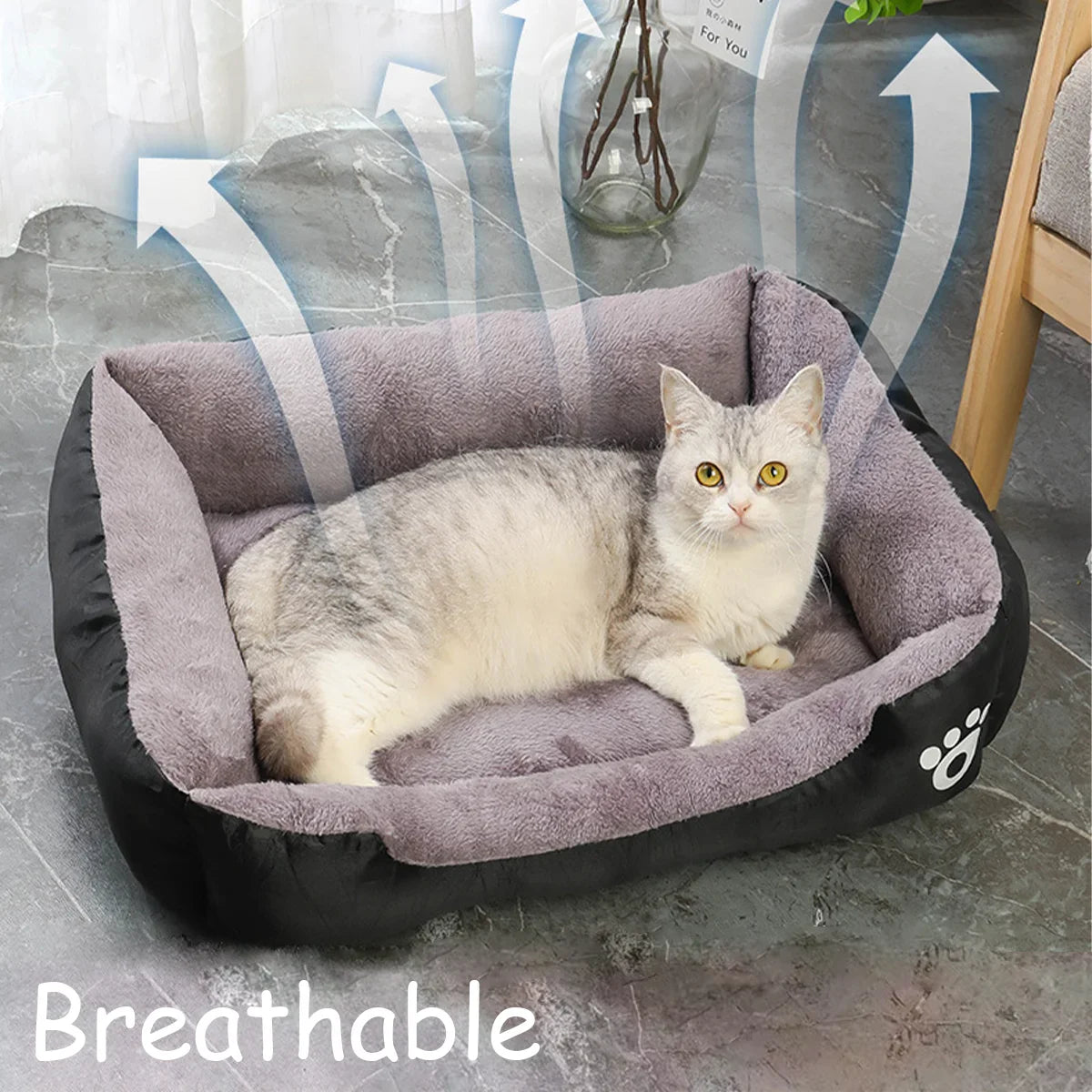 Color Square Winter Warm Pet Bed – Dog & Cat House - BIG FRENCHIES