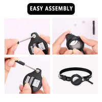 Cat AirTag Holder Collar – Adjustable Reflective Breakaway Kitten Collar with Bell & Waterproof AirTag Case - BIG FRENCHIES