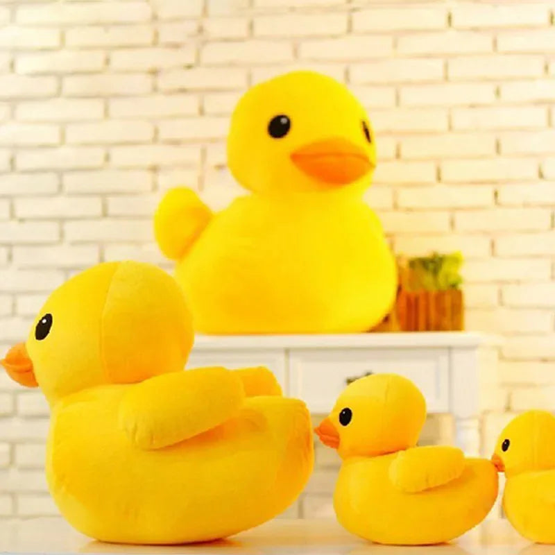 Kawaii Big Yellow Duck Plush – Cute Soft Mini Cartoon Stuffed Toy - BIG FRENCHIES