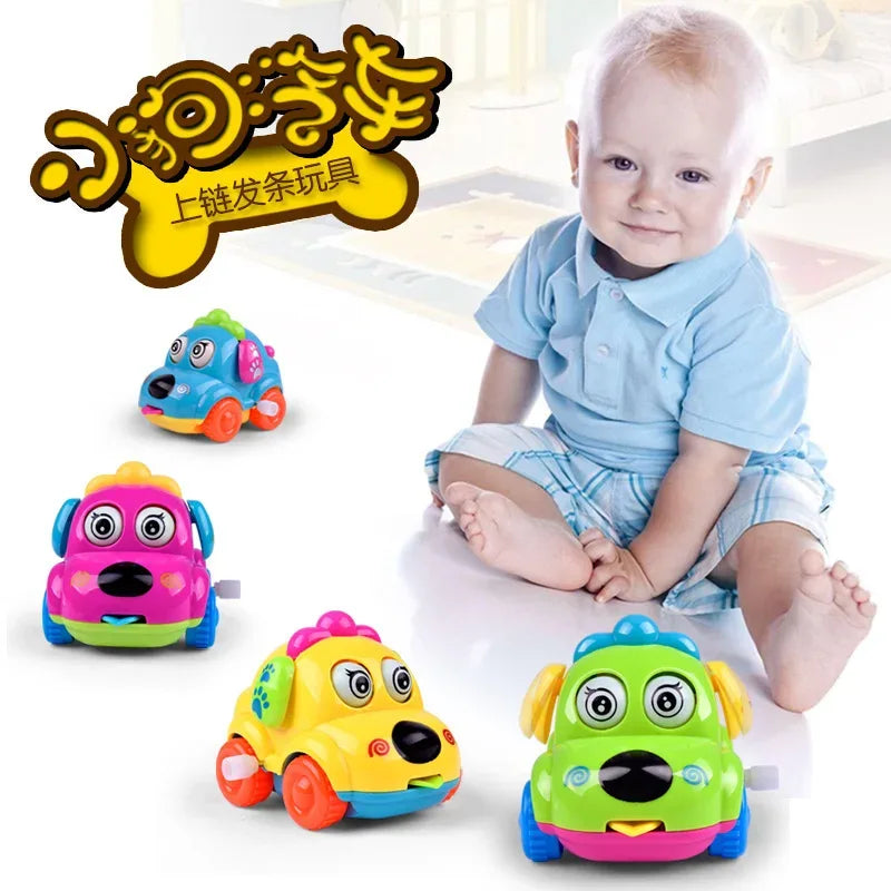 Clockwork Winding Toy Car – Cute Cartoon Animal Kids Gift - BIG FRENCHIES