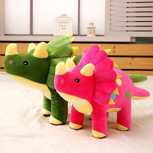 Dinosaur Plush Toy – Triceratops & Stegosaurus Stuffed Doll - BIG FRENCHIES