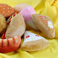 Plush Dog Toys – Squeaky Ice Cream, Fries & Hamburger Set - BIG FRENCHIES