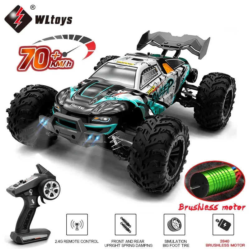 1:16 4WD RC Car 70KM/H High-Speed Drift Remote Control Truck - BIG FRENCHIES