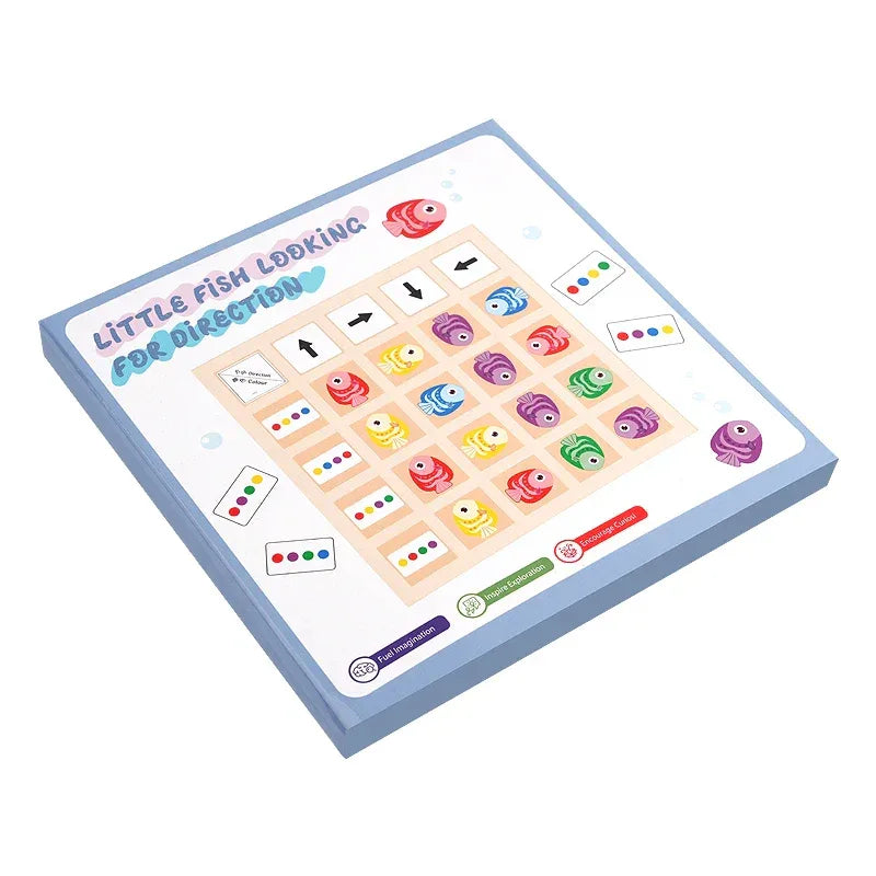 Montessori Wooden Board Game – Educational Logic & Color Toy for Kids - BIG FRENCHIES