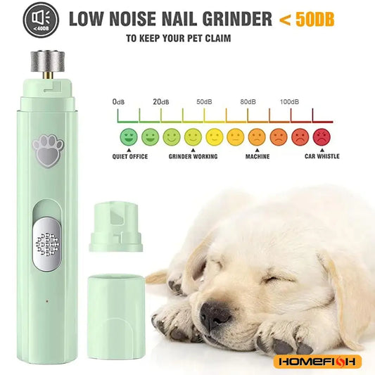 Electric Dog Nail Grinder – USB Rechargeable Pet Nail Clipper & Painless Trimmer for Small and Large Pets - BIG FRENCHIES