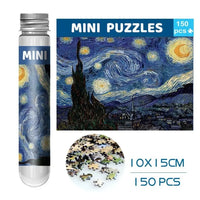 150PCS Oil Painting Jigsaw Puzzles – Mini Test Tube Educational Toy - BIG FRENCHIES