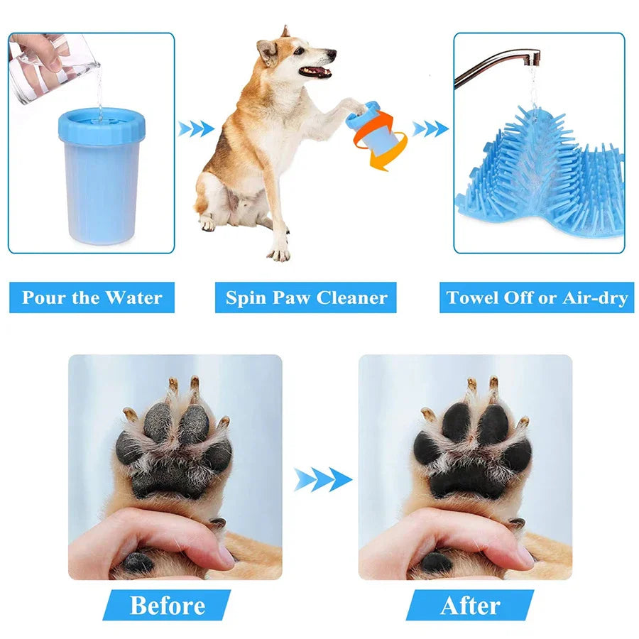 Pet Paw Cleaning Cup – Portable Silicone Dog & Cat Foot Washer | Removable Mud Cleaner (S/L/XL Sizes) - BIG FRENCHIES