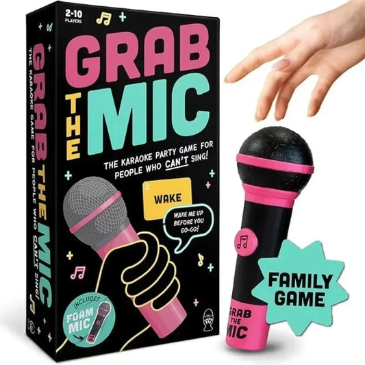 Lucky Egg Grab The Mic – Family Karaoke Board Game for 2-10 Players