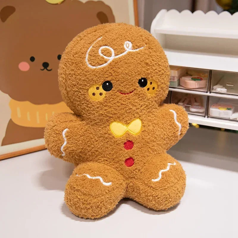 Cute Christmas Plush Toys – Santa, Elk, Snowman & Gingerbread Doll - BIG FRENCHIES