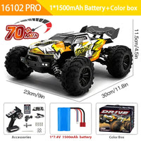 1:16 4WD RC Car 70KM/H High-Speed Drift Remote Control Truck - BIG FRENCHIES