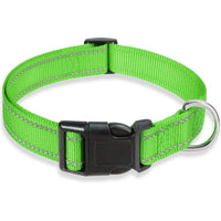 Reflective Adjustable Nylon Dog Collar Strap – Safety Traction Rope - BIG FRENCHIES