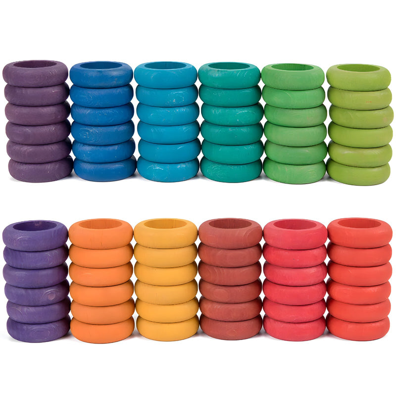 Rainbow Rings, Coins and Nins Pretend Play Toys