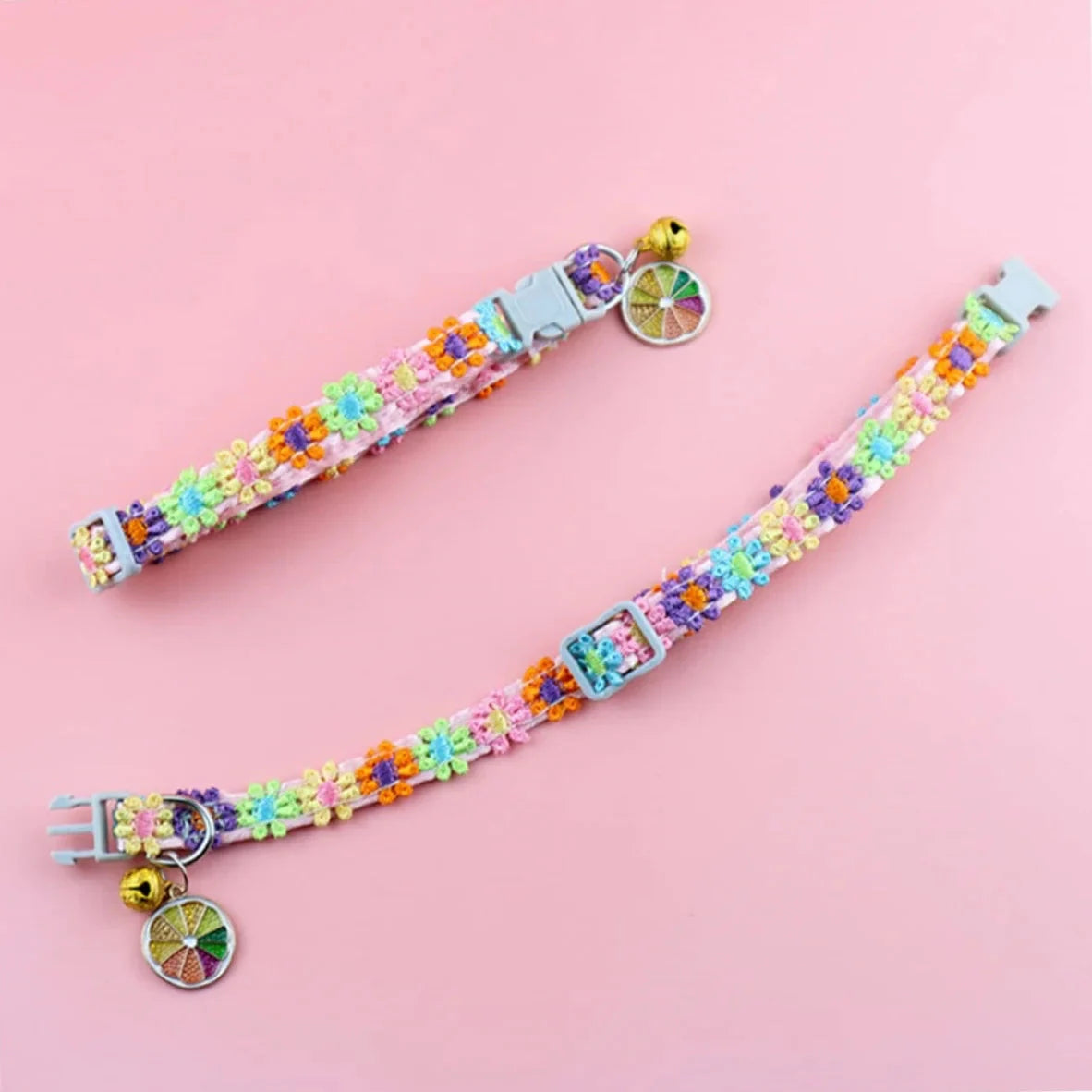 Colorful Pet Collar With Bell for Cats & Small Dogs