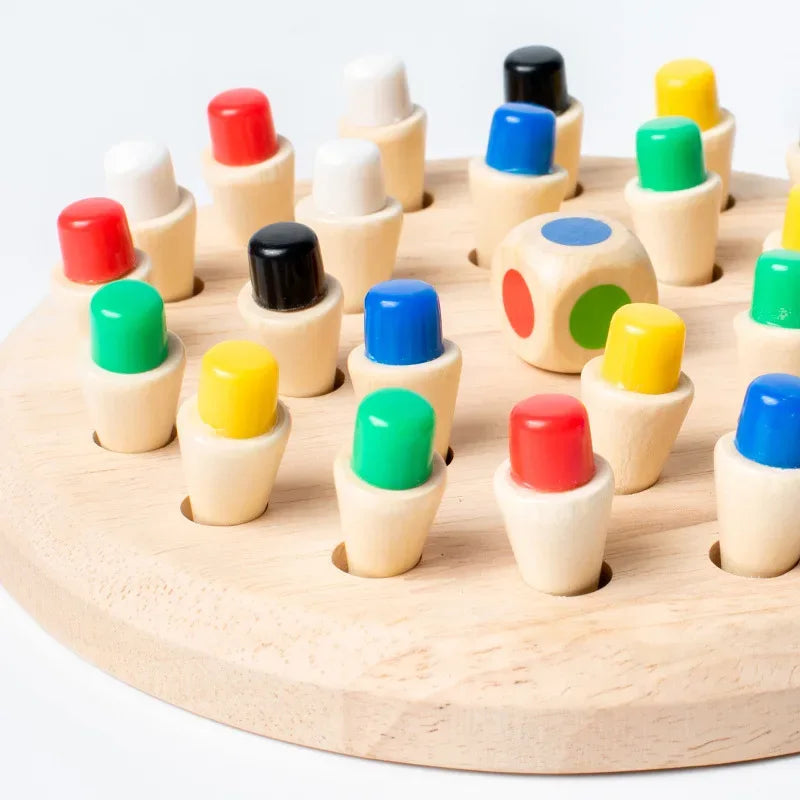 Wooden Memory Match Stick Chess Game – Montessori Learning Toy - BIG FRENCHIES