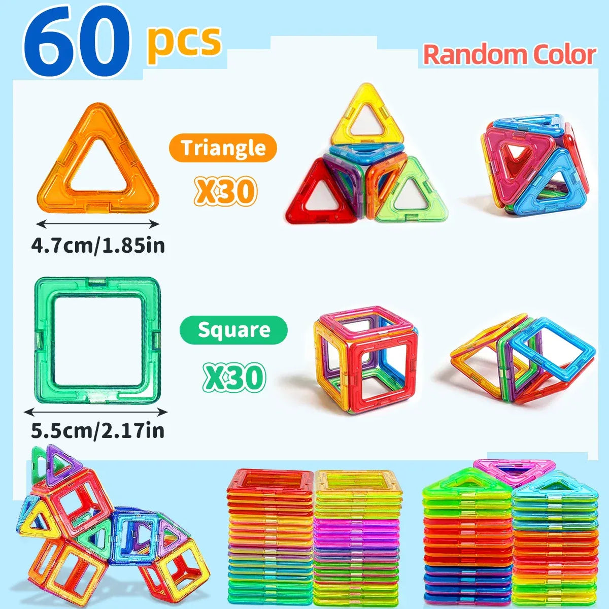 Magnetic Building Blocks for Kids – STEM Construction Learning Toy - BIG FRENCHIES
