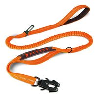 Reflective Shock Absorbing Bungee Dog Leash with Seatbelt Clip - BIG FRENCHIES