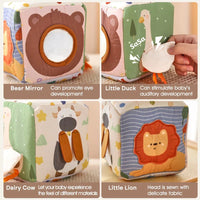 Montessori Cloth Busy Box Animal Tissue Toy