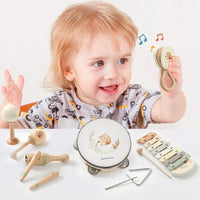 Montessori Musical Instruments Baby Toys | Drum & Xylophone for 0–12 Months - BIG FRENCHIES