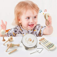 Montessori Musical Instruments Baby Drum Xylophone Toy