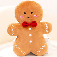 Gingerbread Plush Toy – Caramel Chocolate Stuffed Xmas Cushion Doll - BIG FRENCHIES