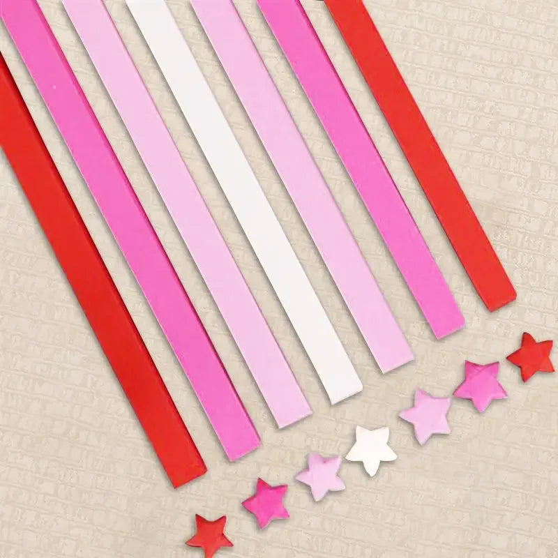 Lucky Star Origami Paper Strips Set – 540 Sheets, 27 Colors - BIG FRENCHIES