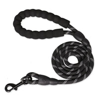 Reflective Dog Leash – Heavy Duty Traction Rope with Padded Handle for Strong Dogs