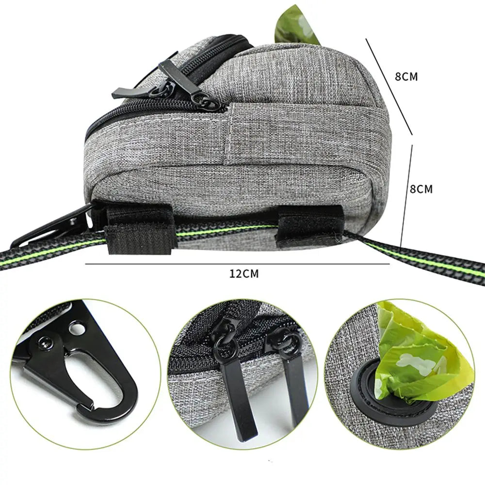 Portable Dog Treat Pouch – Training & Travel Bag with Poop Dispenser - BIG FRENCHIES