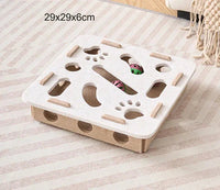 Interactive Cat Puzzle Toy – Felt Maze Box with Bell Balls