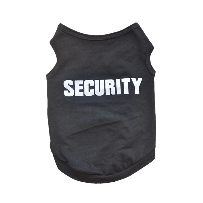 Security Clothing for Dogs Summer Pet T-shirt Costume - BIG FRENCHIES