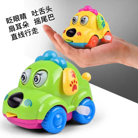 Clockwork Winding Toy Car – Cute Cartoon Animal Kids Gift - BIG FRENCHIES