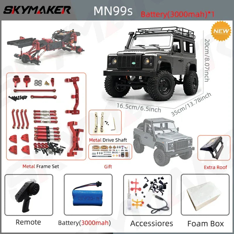 1:12 RC Car MN99s MN98 4WD Rock Crawler Remote Control Truck Toy - BIG FRENCHIES