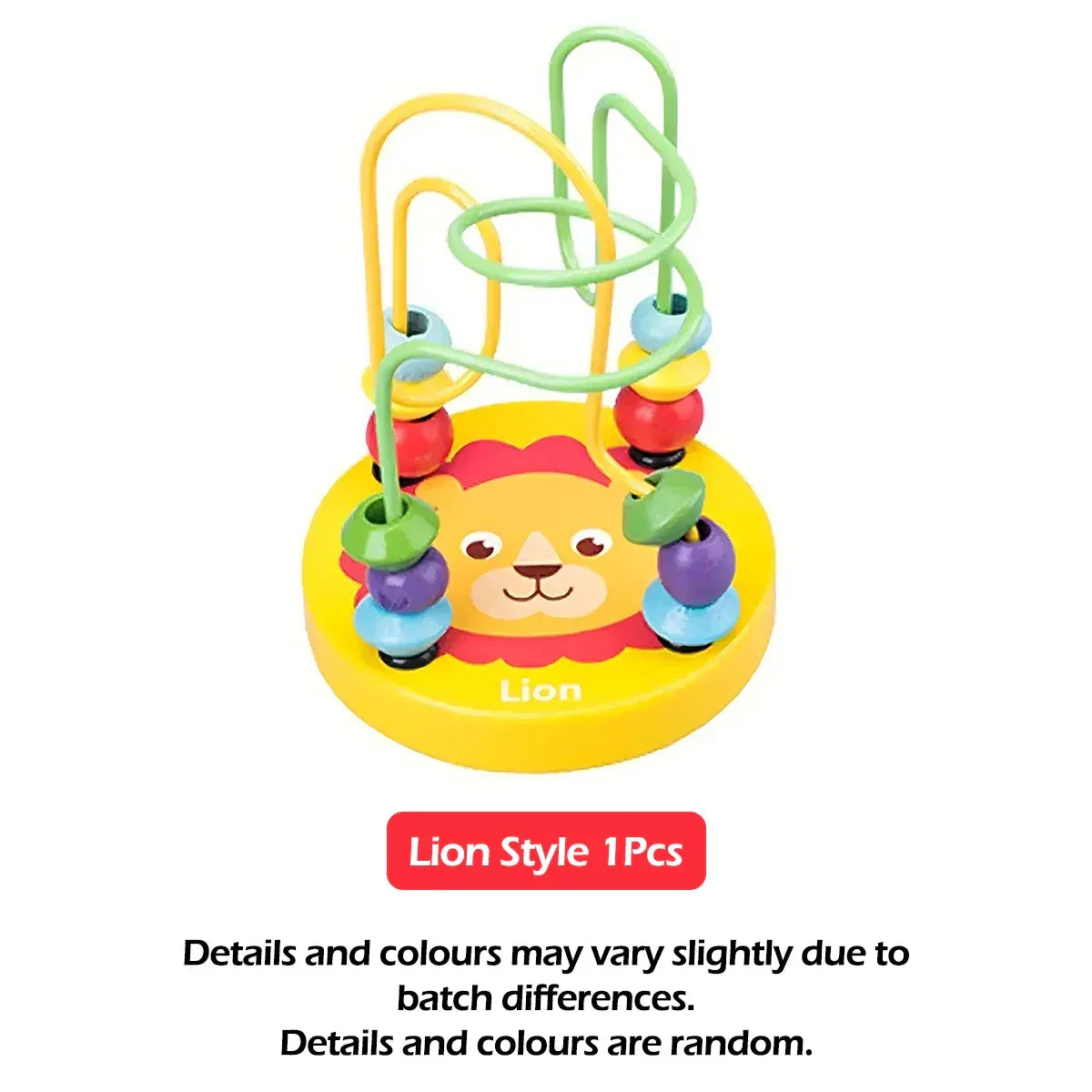 Wooden Roller Coaster Toy – Colorful Educational Bead Maze for Kids - BIG FRENCHIES