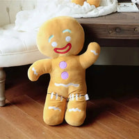 Gingerbread Man Christmas Plush Toy – Soft Stuffed Cookie Doll for Kids - BIG FRENCHIES