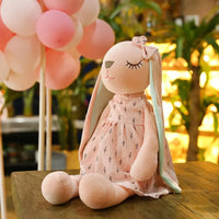 35cm Cute Bunny Plush Toy – Soothing Sleeping Rabbit Doll for Kids