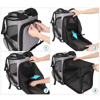 Expandable Pet Carrier Backpack – Travel Bag - BIG FRENCHIES