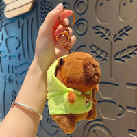 Cute Capybara Plush Toy – Hoodie with Wings Stuffed Animal Doll